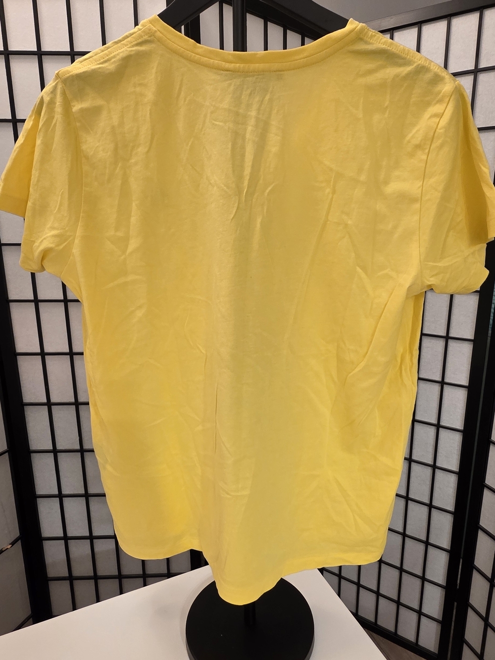 Polo by Ralph Lauren Women's Yellow V-Neck Polo Tee with Blue Pony ~ Size Large - Picture 5 of 8